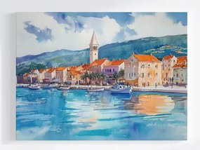 Poszter Város Horvátország Dél Dalmácia Kilátás 80x60