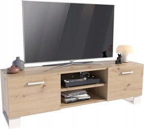 Rtv asztal szekrény Klara Bis artisan-fehér loft Per