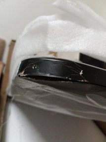 AKCIÓ Fekete étkezőasztal ADRIA 120x80 cm II. osztály