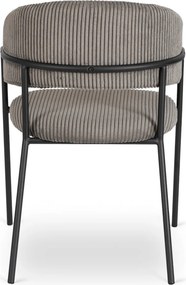 Szék szürke színben, kordbársony kárpittal. TINKA
