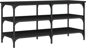 vidaXL fekete szerelt fa cipőpolc 100x38,5x49 cm