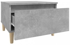 2 db betonszürke szerelt fa kisasztal 50x 46 x 35 cm