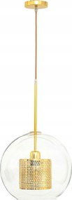 Függőlámpa üvegbúrával és arany Toolight kivitelben