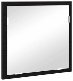 vidaXL Fürdőszoba bútor szett fiókkal Fekete 41 x 38,5 x 48 cm