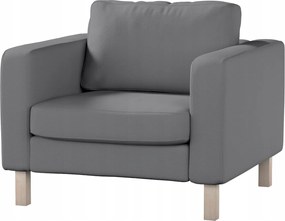 Karlstad Ikea fotelhuzat, sötétszürke, bükk