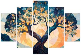 Kép – Mozaik – nap és fa II. (150x105 cm)