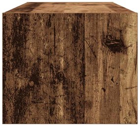 antik fa színű szerelt fa TV-szekrény 80x31x25,5 cm