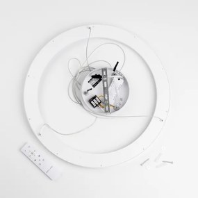 Brilagi - Dimmelhető LED kábeles csillár FALCON SLIM LED/42W/230V átm. 50 cm fehér + távirányító