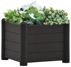 antracitszürje kerti PP magaságyás 43 x 43 x 35 cm