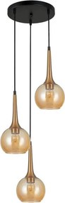 ITALUX PND-42361-3A-BRO-AMB FAVERA Többágú Függesztett Lámpa E27 IP20
