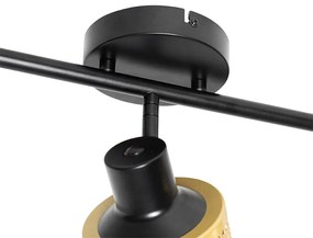 Ipari reflektor fekete arannyal 3-lámpás - Kayden