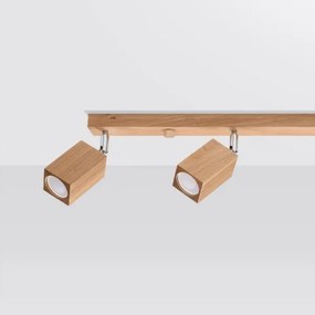 Sollux SL.1038 - Spotlámpa KEKE 4xGU10/40W/230V tölgy