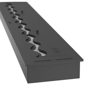 InFire - Beépített BIO kandalló 7,5x120 cm 7kW fekete