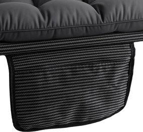 Leżak Ogrodowy Łóżko Polowe VENUS Szare