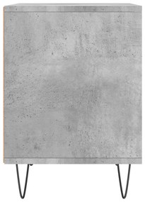 Betonszürke szerelt fa éjjeliszekrény 40x35x50 cm