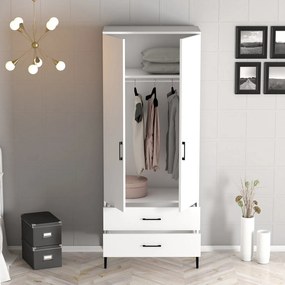 Ruhásszekrény Kiara T (fehér). 1088336