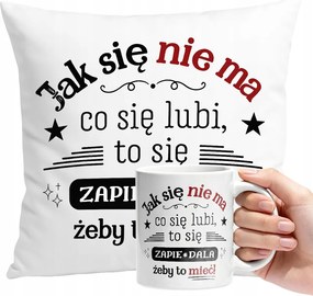 Bögre Szett Ajándék Párna, Ha Nincs Mit Szeretni Ajándék Szöveg