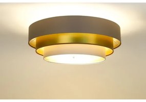 TRINITI mennyezeti lámpa 2xE27/60W/230V barna/arany/beige