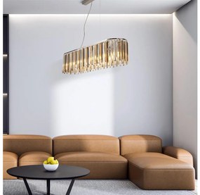 Searchlight 9838-8CC - Csillár zsinóron CLARISSA 8xE14/40W/230V