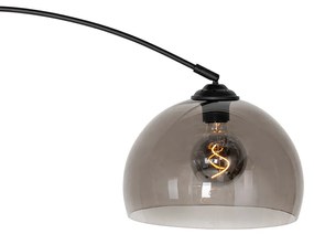 Modern ív lámpa fekete füstüveggel - Arc