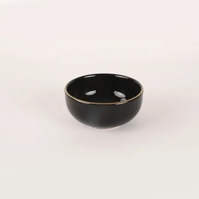 44 részes étkészlet fekete/arany/kőkerámia