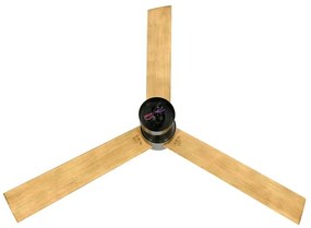 Lucci air 21610449-LED Dimmelhető ventilátor CLIMATE 1xGX53/12W/230Vbarna/króm