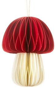 Papír kézzel készített karácsonyfadísz ø 5 cm Honeycomb Mushroom – Sass &amp; Belle