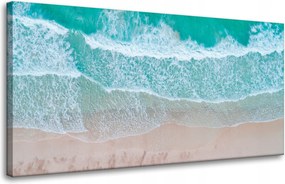 Vászonkép Tenger Hullámok Víz Tengerpart 80x40 cm Ajándéknak is tökéletes