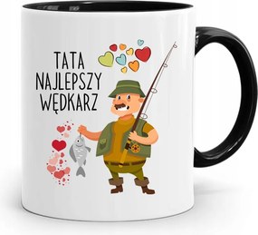 Fekete Bögre Horgásznak Apa Legjobb nyomott mintával