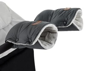 PETITE&MARS - 3v1 fusak JIBOT + rukávníky JASIE, šedý, dětský set