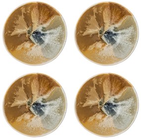 Krémszínű kőedény tálka szett 4 db-os 525 ml Lacey – Bloomingville