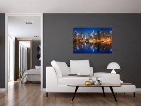 Manhattan képe éjjel (90x60 cm)