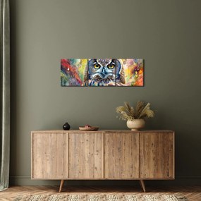 Kép - Egy bagoly festménye (órával) (90x30 cm)