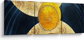 Kép - Körök (órával) (90x30 cm)