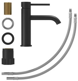 BATH DELUXE 28-018-01-02-02 - Mosdócsap SOVANG 18,3 cm matt fekete