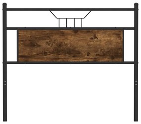 füstös tölgy színű szerelt fa és acél fejtámla 100 cm