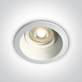 Fehér színű mennyzetbe építhető lámpa-ONE-LIGHT-10105D4W