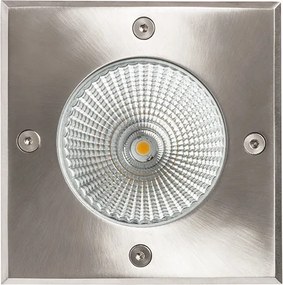 RENDL RIZZ SQ 125 rozsdamentes acél 230V LED 7W 41° IP67 3000K