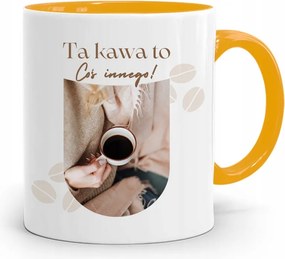 Barista Kávézó Bögre Sárga Ajándék fényképes nyomtatással