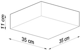 Mennyezeti lámpa HORUS 35 2xE27/60W/230V fehér