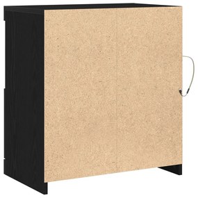 LED világítással ellátott komód Fekete Tölgy 60,5x37x67 cm