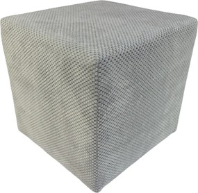 Zefir dot szögletes puff Világos szürke