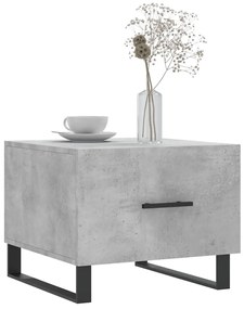 2 db betonszürke szerelt fa dohányzóasztal 50 x 50 x 40 cm