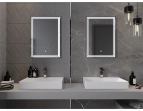 Mexen Taco, LED fürdoszobai tükör háttérvilágítással 50x70 cm, 6000K, páramentes, 9805-050-070-611-00