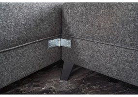 Antracitszürke sarokkanapé (U alakú) Eris – Balcab Home