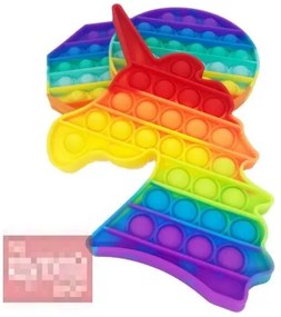 POP IT Óriás Egyszarvú játék, kreatív, stresszoldó, XXL méret