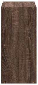 füstös tölgy színű szerelt fa könyvespolc 68,5 x 32 x 68,5 cm