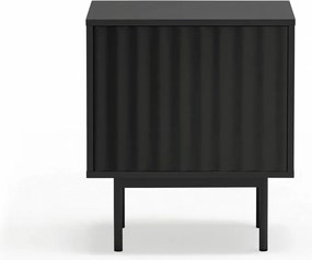 Fekete matt éjjeliszekrény Sierra – Teulat