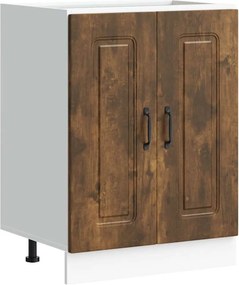 vidaXL Mosogató aljzat szekrény Kalmar füstölt tölgy 60x46x81,5 cm