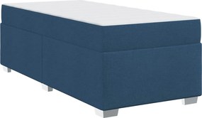 vidaXL Ágykeret matracmal Kék 80 x 200 cm szövet